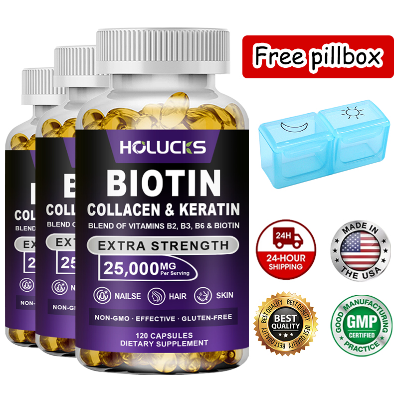 Hair Care Capsule - Capsule di Biotina, Collagene e Cheratina,