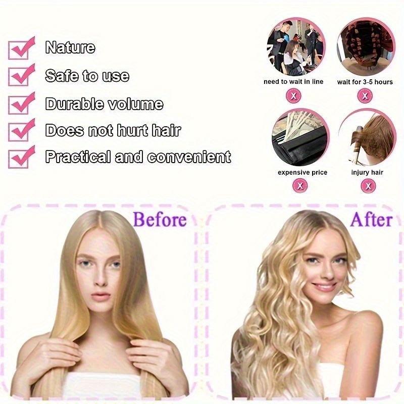 10/30 Pezzi Bigodini a Forma d - Hair Care Formulation recensione e prezzo